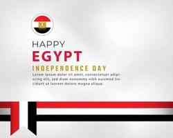 glad egyptens självständighetsdag 23 juli firande vektor designillustration. mall för affisch, banner, reklam, gratulationskort eller print designelement