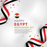 glad egyptens självständighetsdag 23 juli firande vektor designillustration. mall för affisch, banner, reklam, gratulationskort eller print designelement