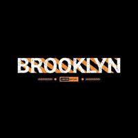 brooklyn skrivdesign, lämplig för screentryck av t-shirts, kläder, jackor och andra vektor