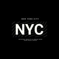 new york city skrivdesign, lämplig för screentryck av t-shirts, kläder, jackor och andra vektor