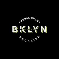 Brooklyn-Schreibdesign, geeignet für den Siebdruck von T-Shirts, Kleidung, Jacken und anderen vektor