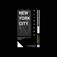 new york city skrivdesign, lämplig för screentryck av t-shirts, kläder, jackor och andra vektor