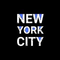 new york city skrivdesign, lämplig för screentryck av t-shirts, kläder, jackor och andra vektor