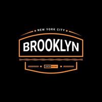 brooklyn skrivdesign, lämplig för screentryck av t-shirts, kläder, jackor och andra vektor