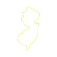 New-Jersey-Karte illustriert vektor