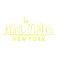 Skyline von New York illustriert vektor