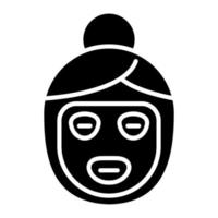 Gesichtsmasken-Glyphe-Symbol vektor