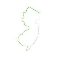 New-Jersey-Karte illustriert vektor