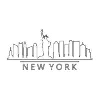 Skyline von New York illustriert vektor