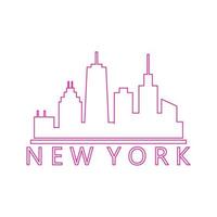 Skyline von New York illustriert vektor