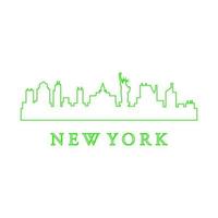 Skyline von New York illustriert vektor