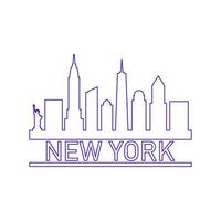 Skyline von New York illustriert vektor