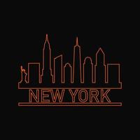 Skyline von New York illustriert vektor