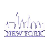 Skyline von New York illustriert vektor