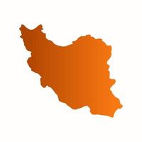 illustrerad Iran karta vektor