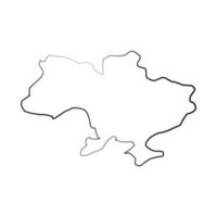 ukrainsk karta illustrerad vektor