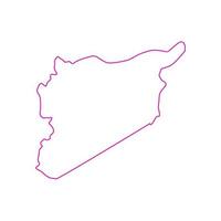 syrien karte illustriert vektor