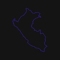 Peru-Karte illustriert vektor