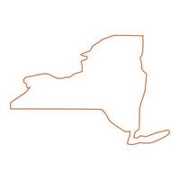 new york karte illustriert vektor
