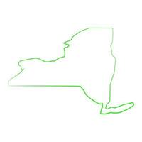new york karte illustriert vektor