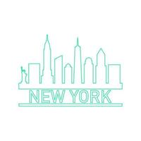 Skyline von New York illustriert vektor