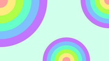 pastellfärgad bakgrund med skiktade cirklar vektor
