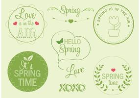 Gratis Vector Spring Etiketter