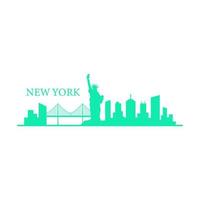 New Yorks skyline illustrerad vektor