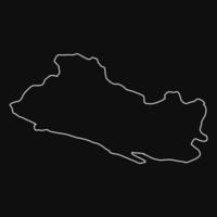 el salvador karte illustriert vektor