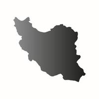 illustrerad Iran karta vektor