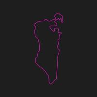 Bahrain-Karte illustriert vektor