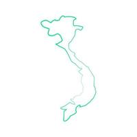 Vietnam-Karte illustriert vektor