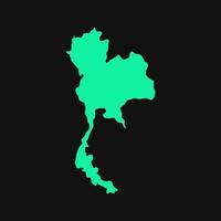 thailand karte illustriert vektor