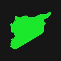 syrien karte illustriert vektor
