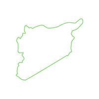 syrien karte illustriert vektor