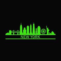 New Yorks skyline illustrerad vektor