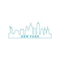 Skyline von New York illustriert vektor