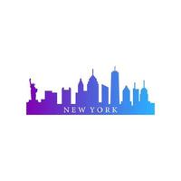 Skyline von New York illustriert vektor