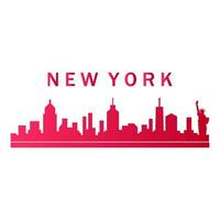 Skyline von New York illustriert vektor