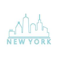 Skyline von New York illustriert vektor