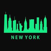 Skyline von New York illustriert vektor