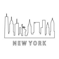 Skyline von New York illustriert vektor