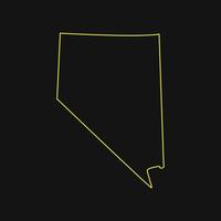 Nevada-Karte illustriert vektor