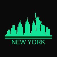 Skyline von New York illustriert vektor