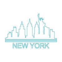 Skyline von New York illustriert vektor