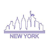 Skyline von New York illustriert vektor