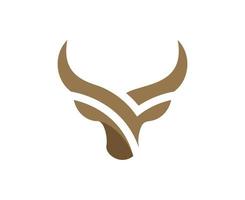 Stier, Kuh, Angus, Rinderkopf-Vektor-Symbol-Logo-Design-Vorlage