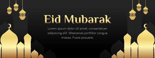 eid mubarak islamischer hintergrundvektor vektor