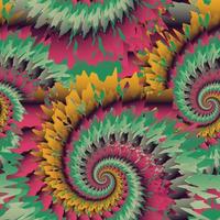 Nahtloses Vektormuster in leuchtenden Farben. Tie-Dye-Design, ethnischer Stil, psychedelisch. guter Druck für Geschenkpapier, Verpackungsdesign, Tapeten, Keramikfliesen und Textilien vektor