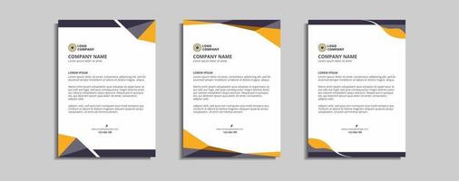 modernes Corporate-Briefkopf-Template-Design vektor